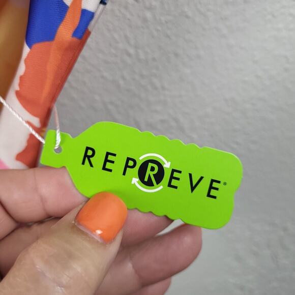 Hoaka Swimwear Womens Multicolor Deep Plunge Front One Piece Swimsuit Sz Small - Picture 7 of 7